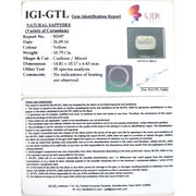 11.99 Ratti yellow sapphire with Govt Lab Certificate-(6100)